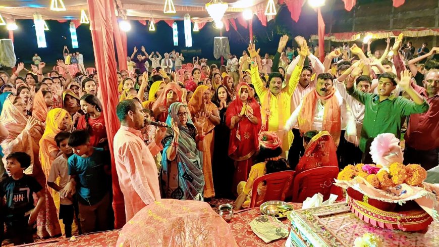 माखन चोरी लीला व रास कथा से भक्त हुए भावविभोर